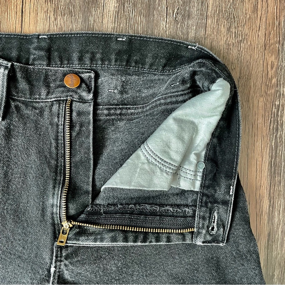 Vintage Wrangler Black Jeans Denim Pants Sz 29 x 30 Retro Cowboy Western - Picture 6 of 14